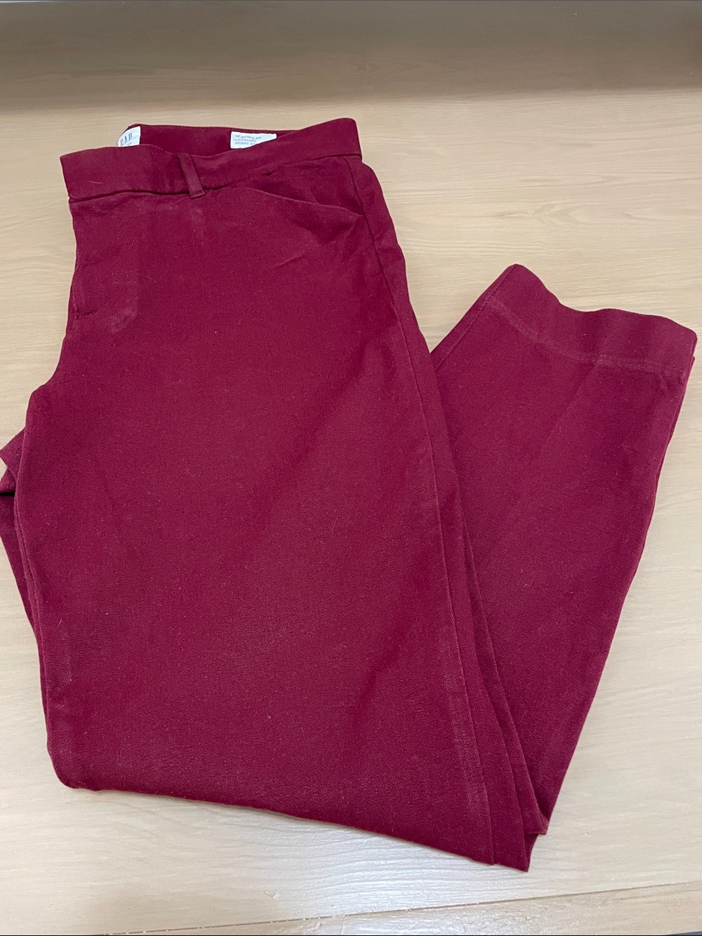 GAP Women Size 12 Regular Burgundy Skinny Ankle Pants